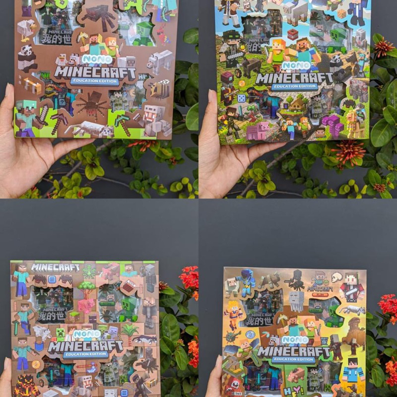 Jual Ready INSTAN - Stiker Nono Minecraft 100 lembar Mine Craft Sticker ...