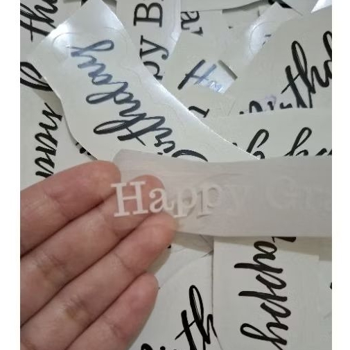 Jual Stiker Transparan Putih PVC Board Custom | Shopee Indonesia