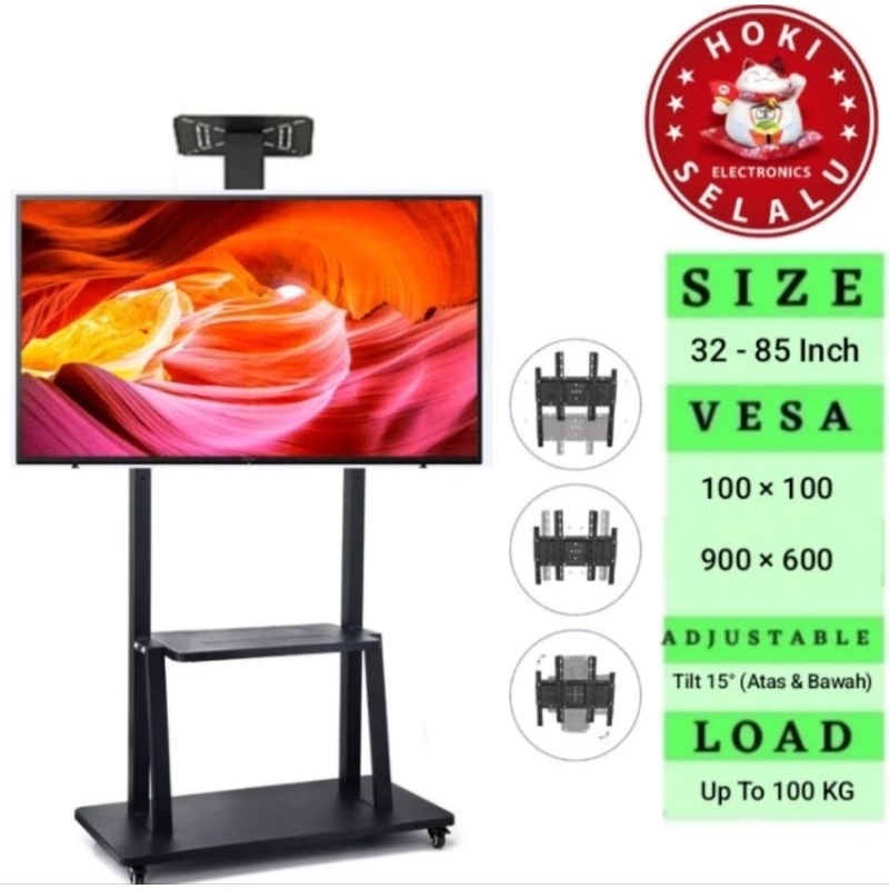 Jual Breket Bracket Braket Trolley Standing Berdiri Roda Dorong Tray 32 ...