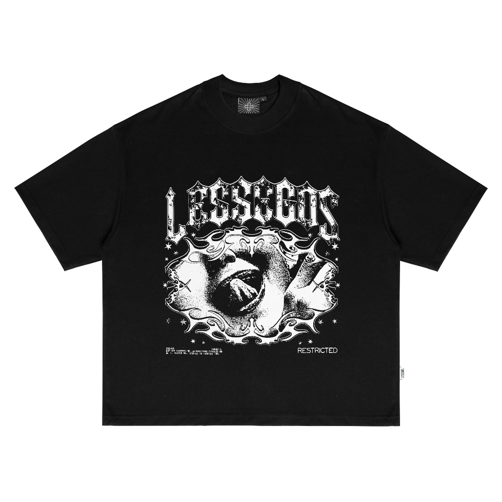 Jual Lessegos Boxy Tshirt Spyced Heavyweight 16s Hitam | Shopee Indonesia