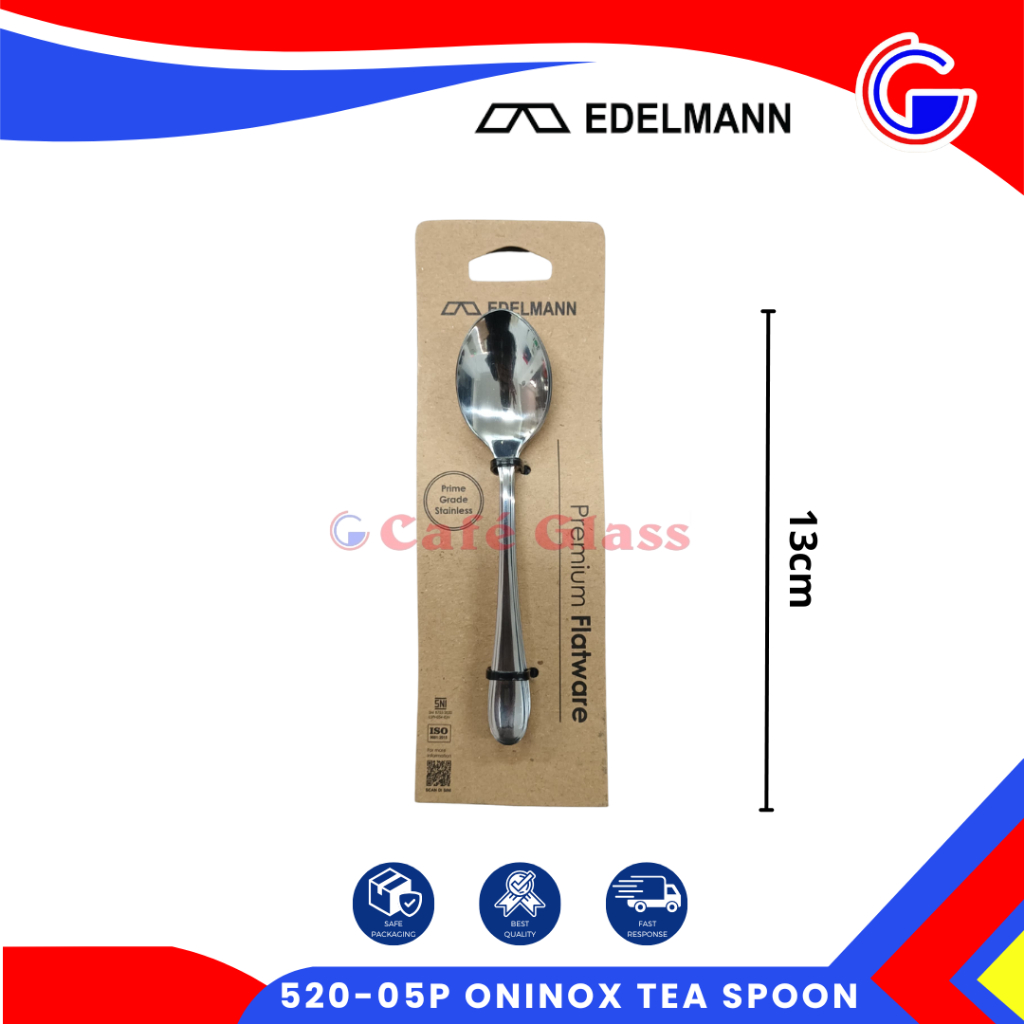 Sendok Teh Merk Edelmann - Tea Spoon Premium - Sendok Kopi Teh Gula Stainless Tebal