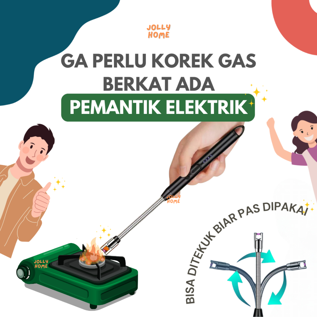 Jual Pemantik kompor elektrik pemantik listrik USB rechargeable korek ...