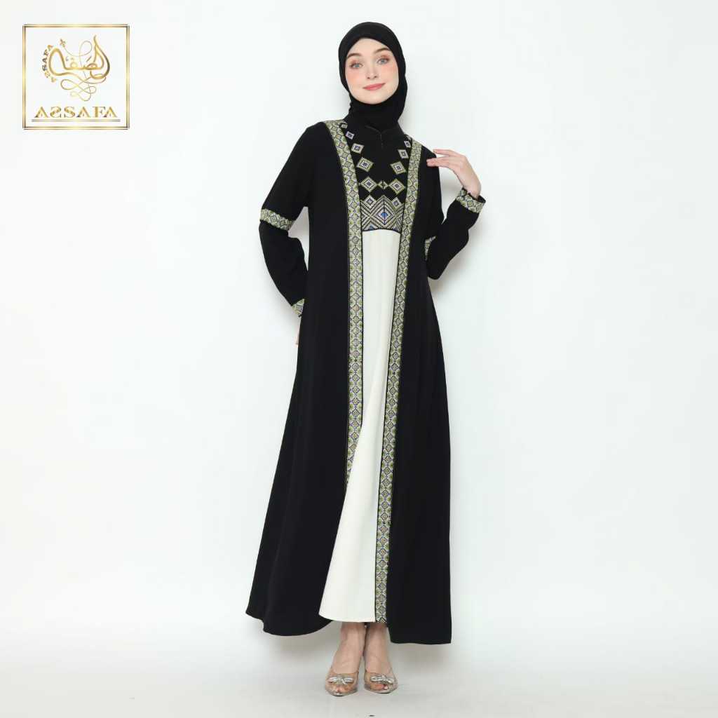Jual Abaya Assafa Original E1077 2 Warna | Shopee Indonesia