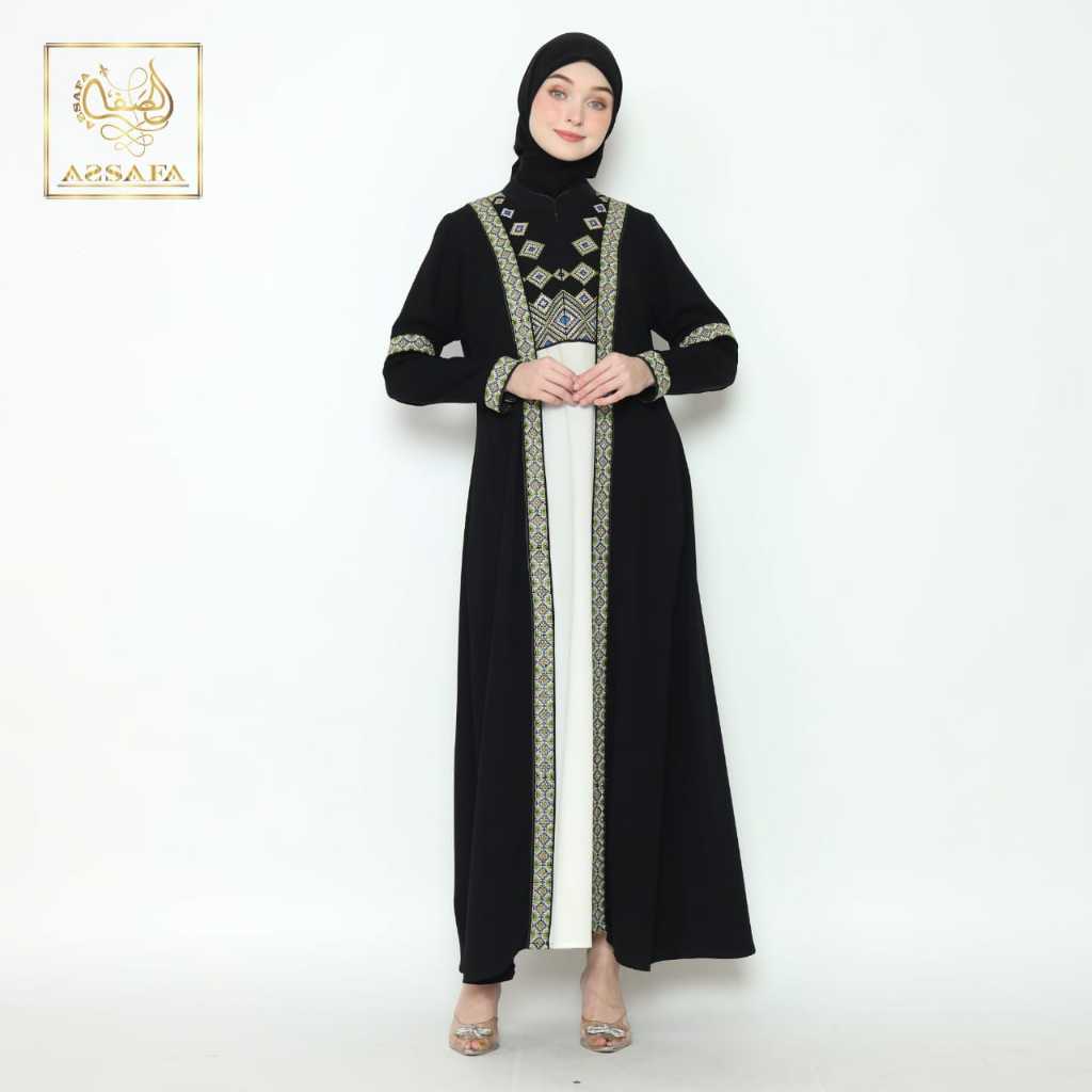 Jual Abaya Assafa Original E1077 2 Warna | Shopee Indonesia