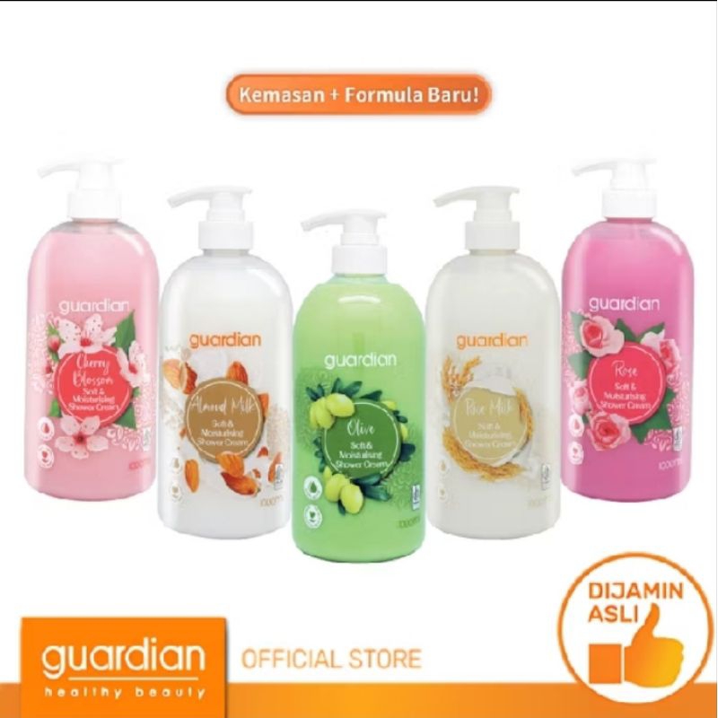 Jual Guardian Essential Milk & Silky Shower Cream 1L 1000ml | Shopee ...