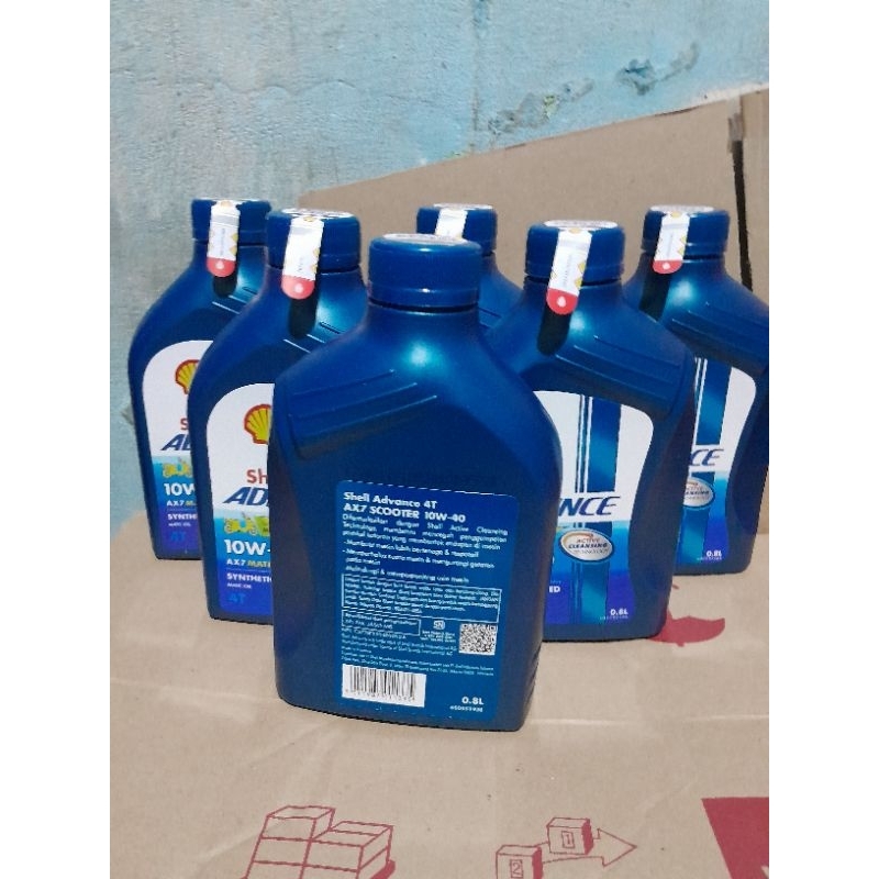 Jual OLI SHELL ADVANCE AX7 SCOOTER 10W-40 800ML 0.8L BEAT VARIO 125 150 ...