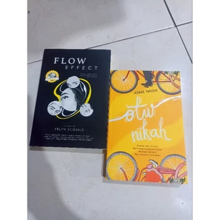 OBRAL BUKU MURAH ORIGINAL / NOVEL REMAJA / 1 PAKET 2 BUKU / FLOW EFFECT /  OTW NIKAH / ROMANCE / DEWASA / FIKSI /