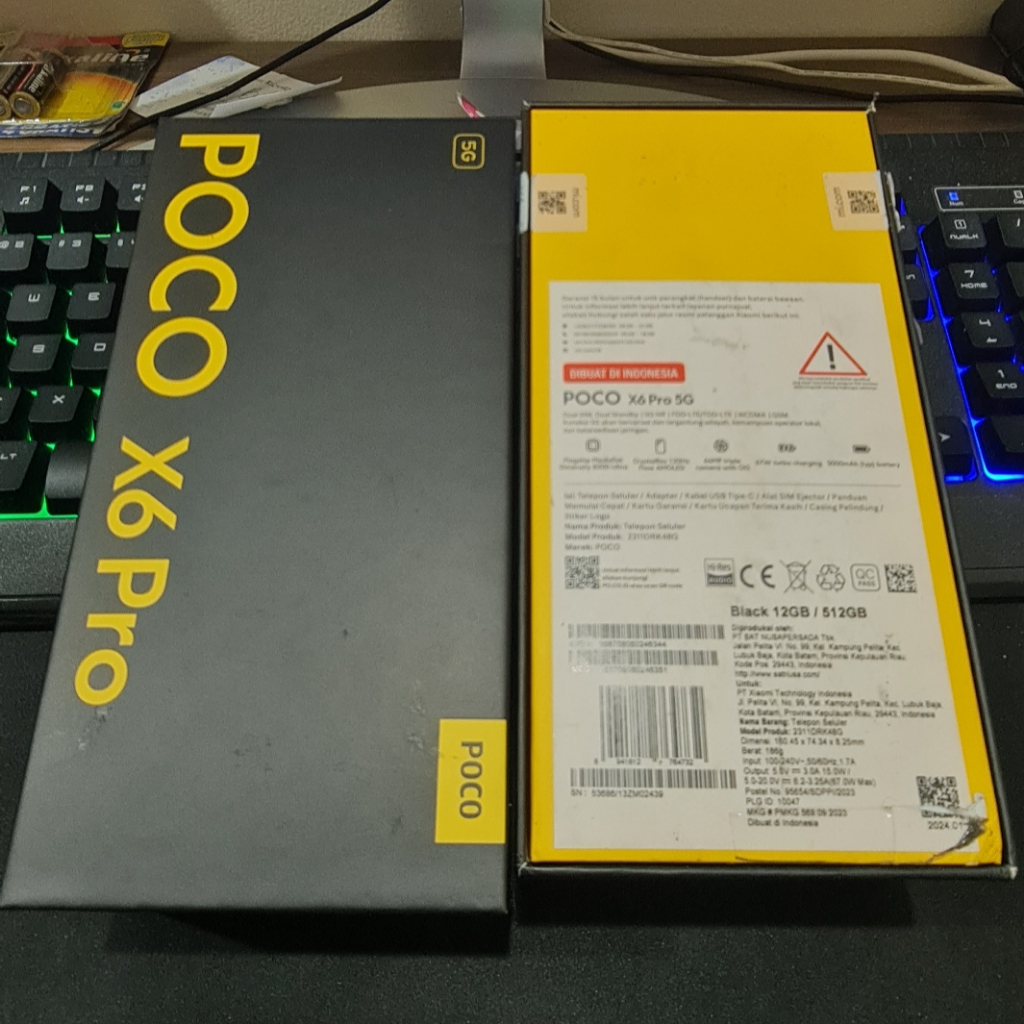Jual BOX/DUS/KOTAK For POCO X6 Pro (Ex.Original) | Shopee Indonesia
