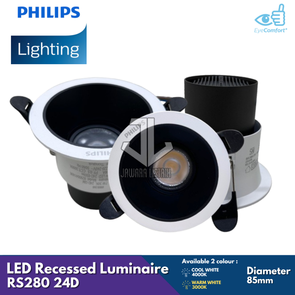 Jual PHILIPS LAMPU SEMI R-SPOT SPOTLIGHT RECESSED LUMINAIRE RS 280 G2 ...