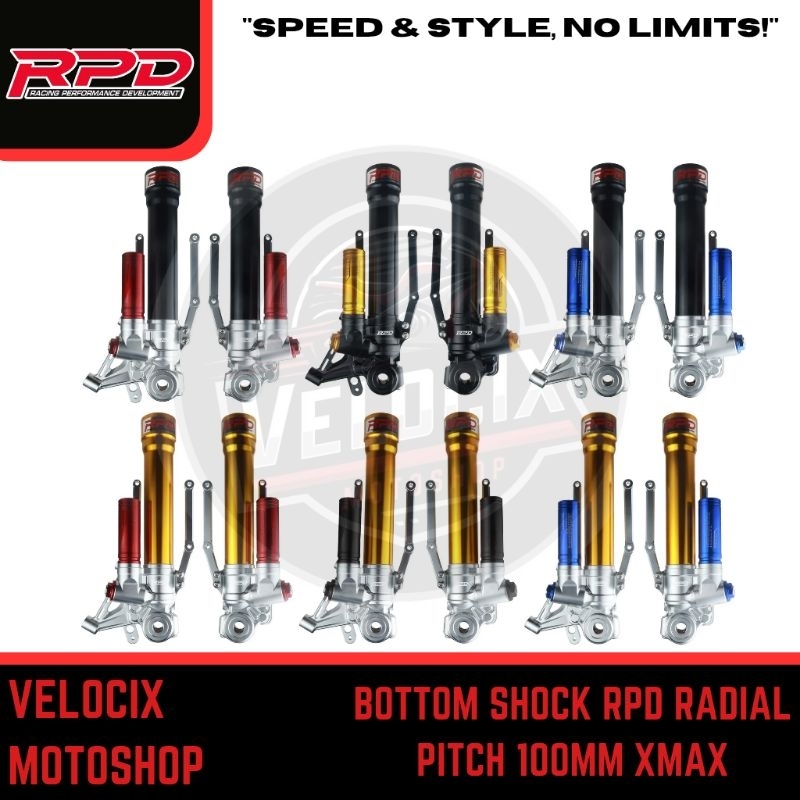 Jual BOTTOM SHOCK RPD RADIAL PITCH 100MM XMAX | Shopee Indonesia