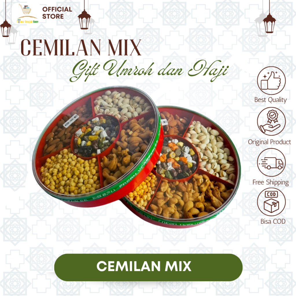 Jual Cemilan Mix Gift Umroh dan Haji Jajanan Arab Murah | Shopee Indonesia