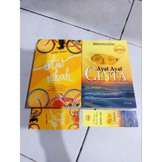OBRAL BUKU MURAH ORIGINAL / NOVEL REMAJA / 1 PAKET 2 BUKU / AYAT-AYAT CINTA / OTW NIKAH / ROMANCE / DEWASA / FIKSI / NOVEL ISLAMI / BACAAN ISLAM /