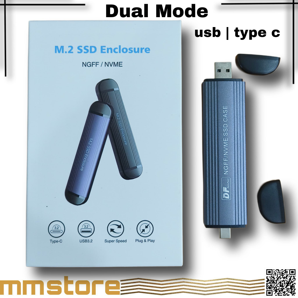 Jual CASE Combo NGFF - NVMe SSD Enclosure USB3.2 Type-C & Type-A Dual ...