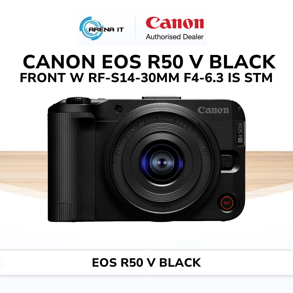 Jual Canon EOS R50 V (RF-S14-30mm f/4-6.3 IS STM PZ) Kamera Mirrorless ...