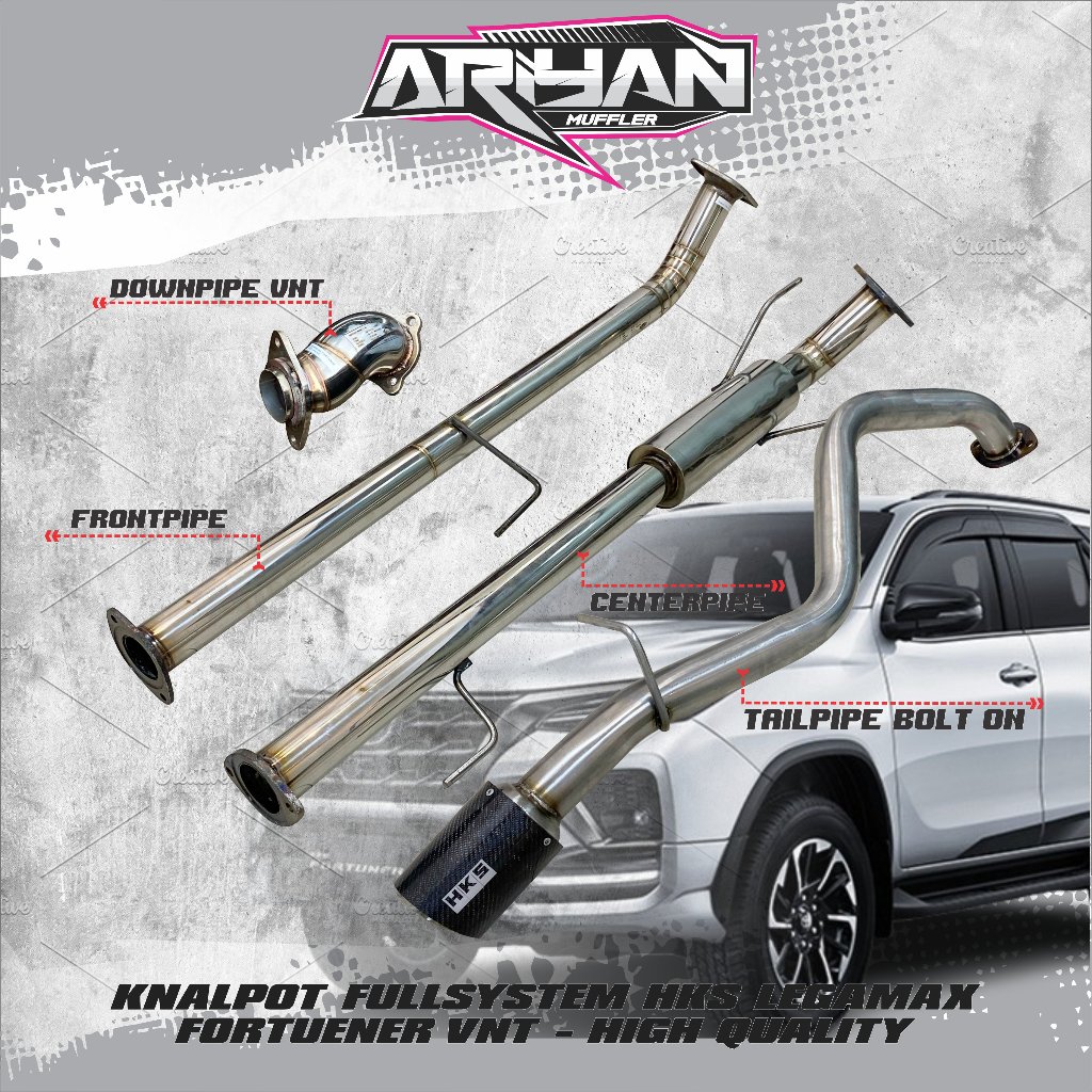 Jual Knalpot Full System HKS Legamax Carbon Kevlar Fortuner Vrz 2gd ...