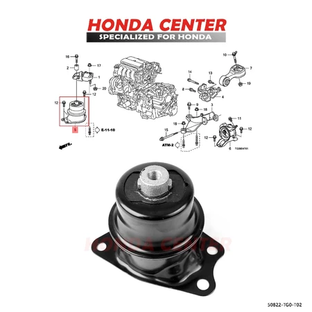 Engine Mounting Kanan Honda Jazz S Rs Ge8 City Gm2 Freed Brio Mobilio Brv
