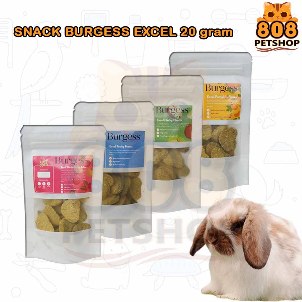 Image showcasing Jual Snack kelinci dan Guinea pig / marmut / Burgess Excel Snack 20 ...