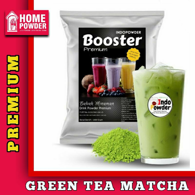 Jual Bubuk minuman Powder Booster PREMIUM rasa Green Tea Matcha PREMIUM ...