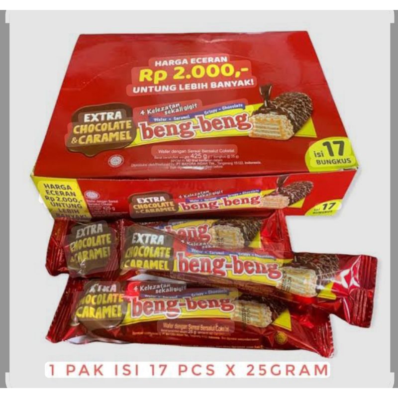 Jual Beng-beng 25 gram (box)/snack/beng-beng/coklat beng beng vanila ...