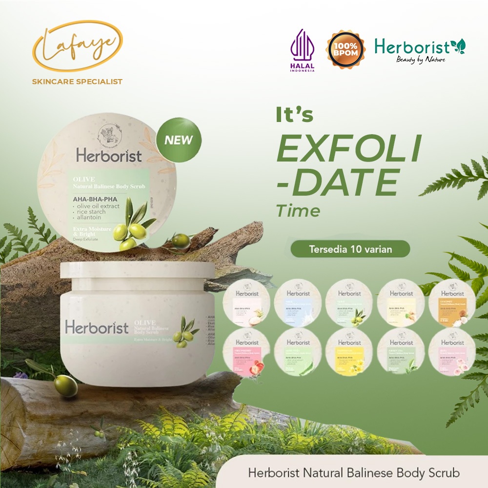 Jual Lulur Badan Herborist Natural Balinese Body Scrub AHA-BHA-PHA ...