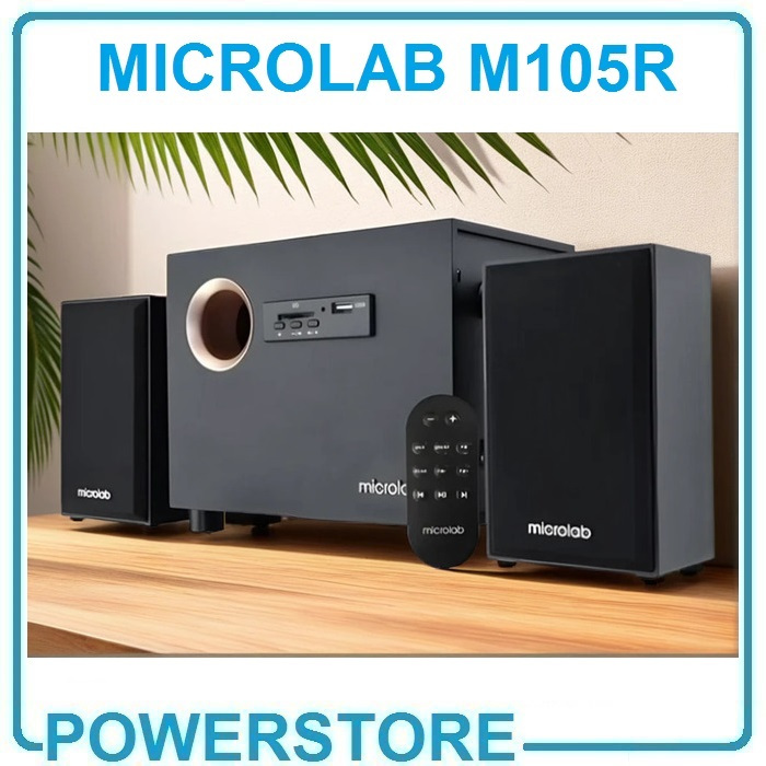 Jual Microlab M105R 10 Watt RMS Speaker Komputer SD Card USB FM Radio ...