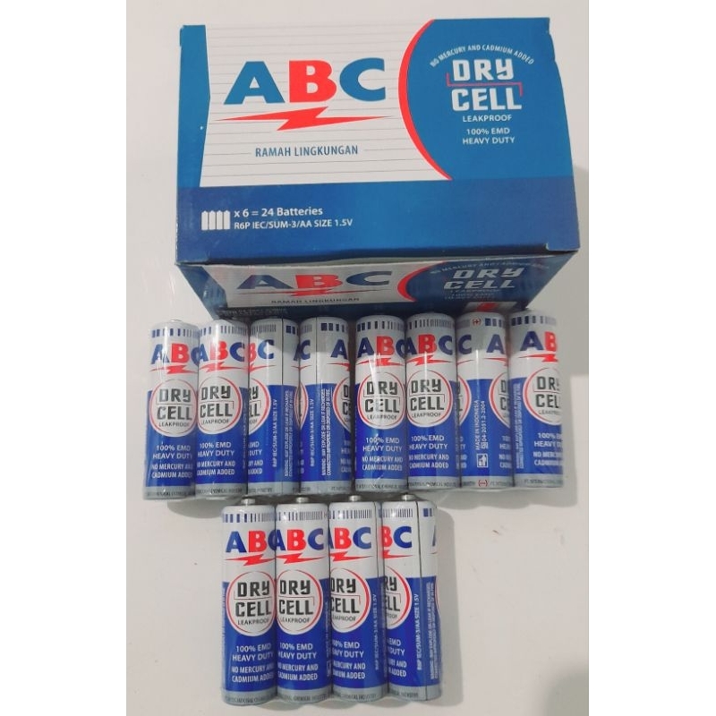 Jual Baterai AA / A2 / BATTERY / BETERE/ Abc R6 Biru 1,5V isi 12 Pcs ...