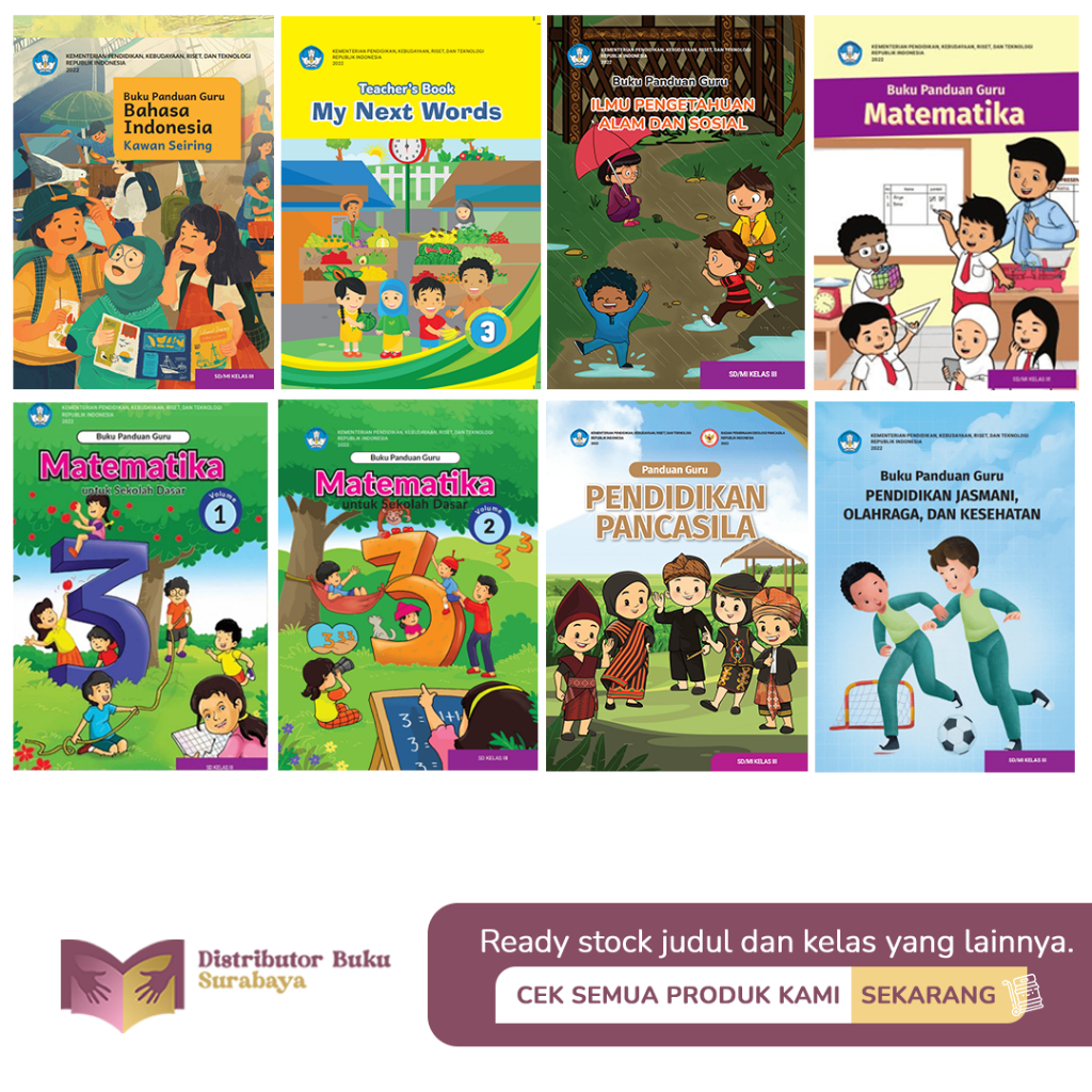 Jual Buku Panduan Guru Kurikulum Merdeka untuk Kelas 3 SD Original ...