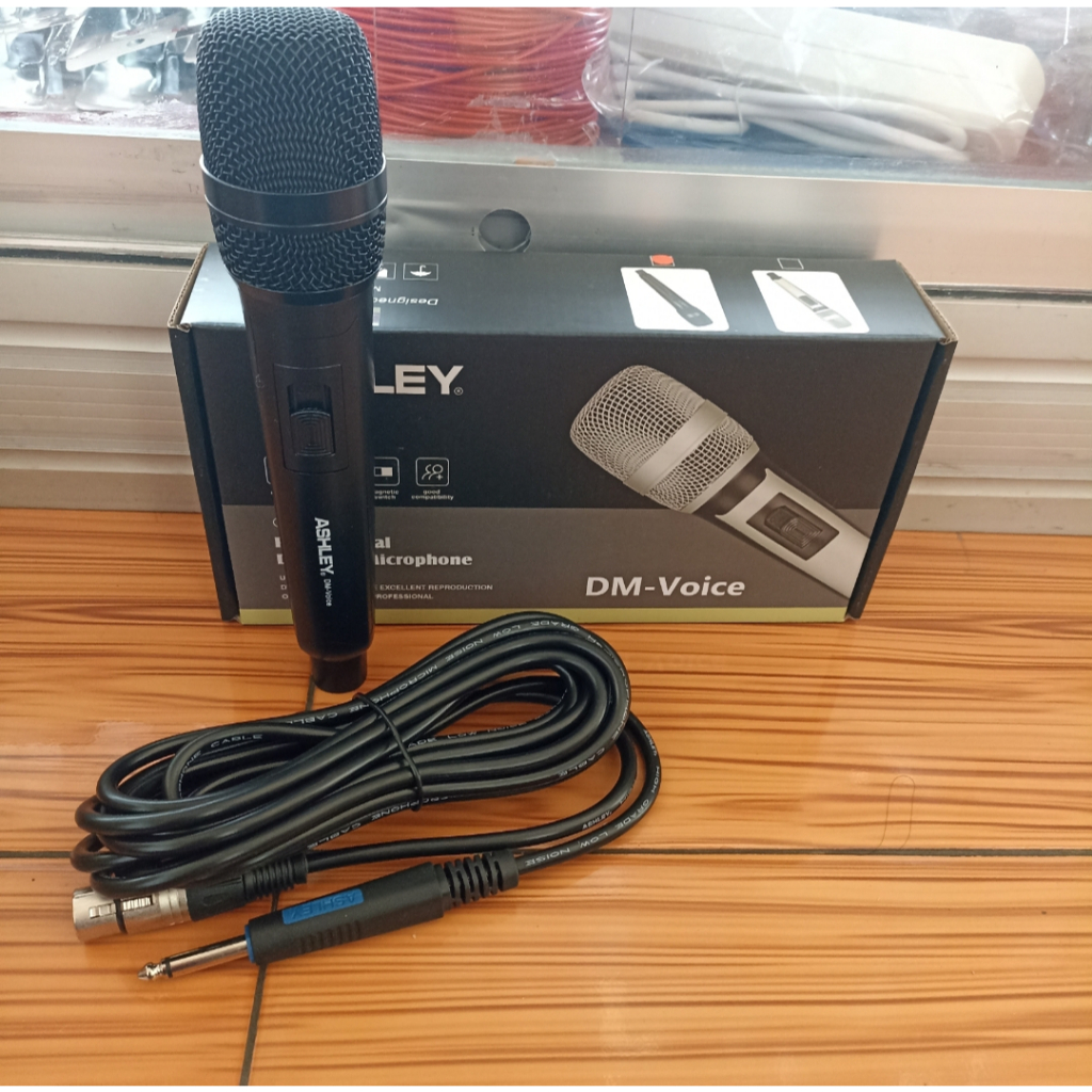 Jual Microphone DM-VOICE ASHLEY mic kabel ashley dm voice | Shopee ...