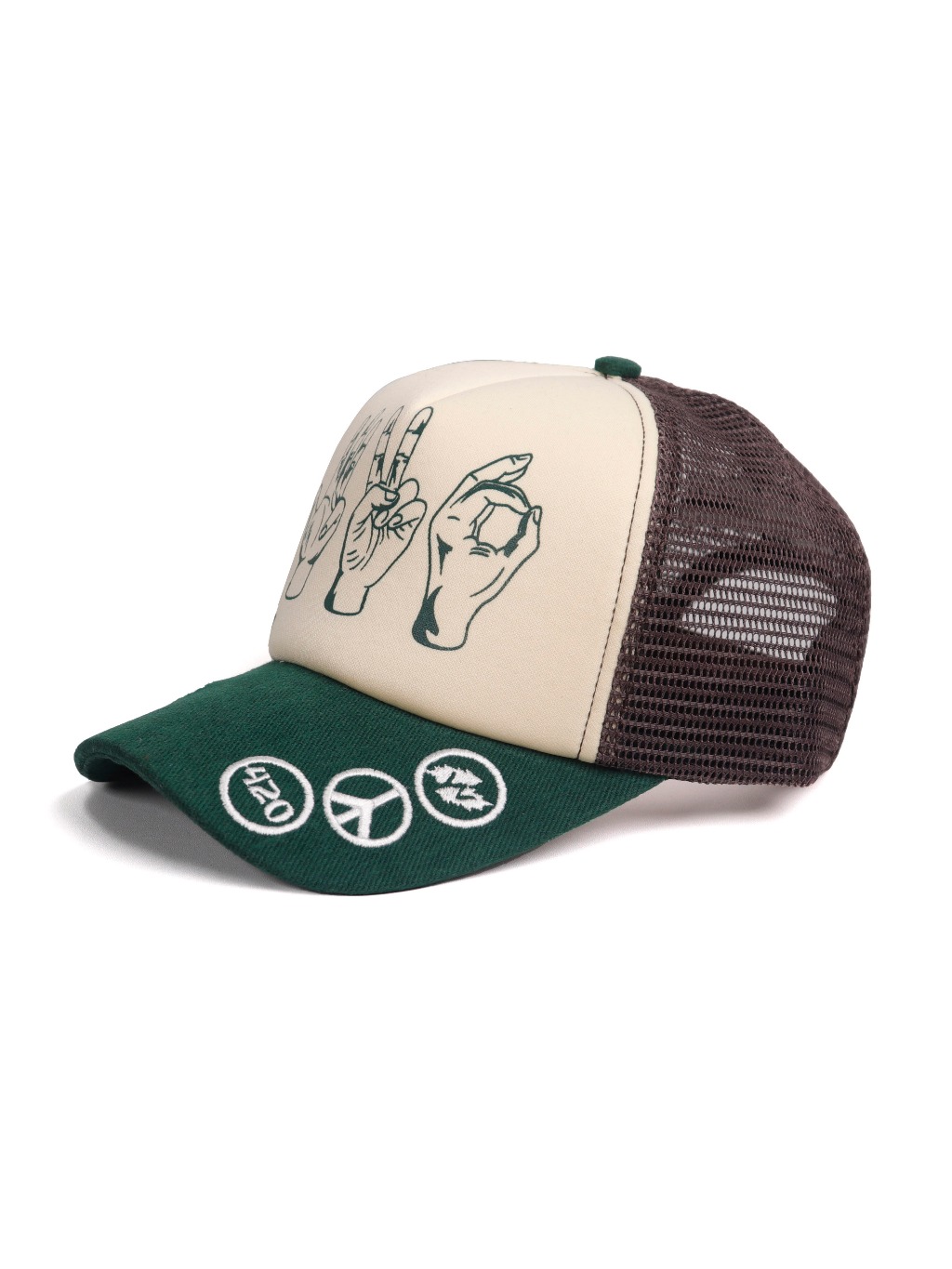 Jual Weedan - Hand Sign Classic Trucker Cap - Topi Jaring | Shopee ...