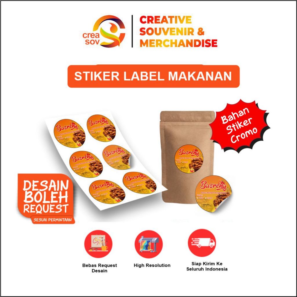 Jual Creasov – Sticker Basreng Cromo Bulat Label Makanan Murah Cetak ...