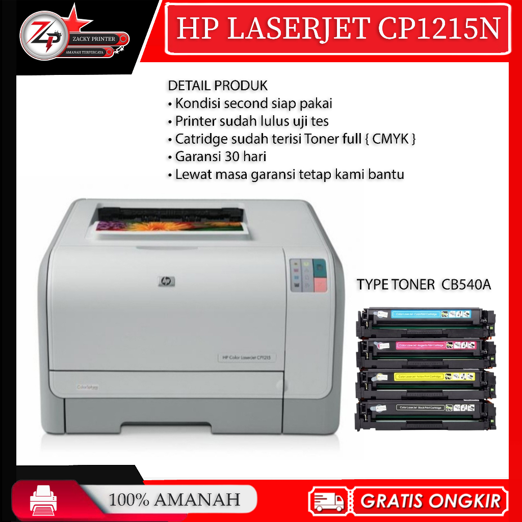 Jual Printer HP LaserJet CP1215 - Color | Cocok buat cetak Undangan ...