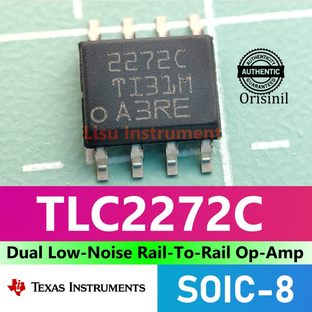 Jual TLC2272 Dual Low-Noise Rail-To-Rail Operational Amplifier 2272C ...