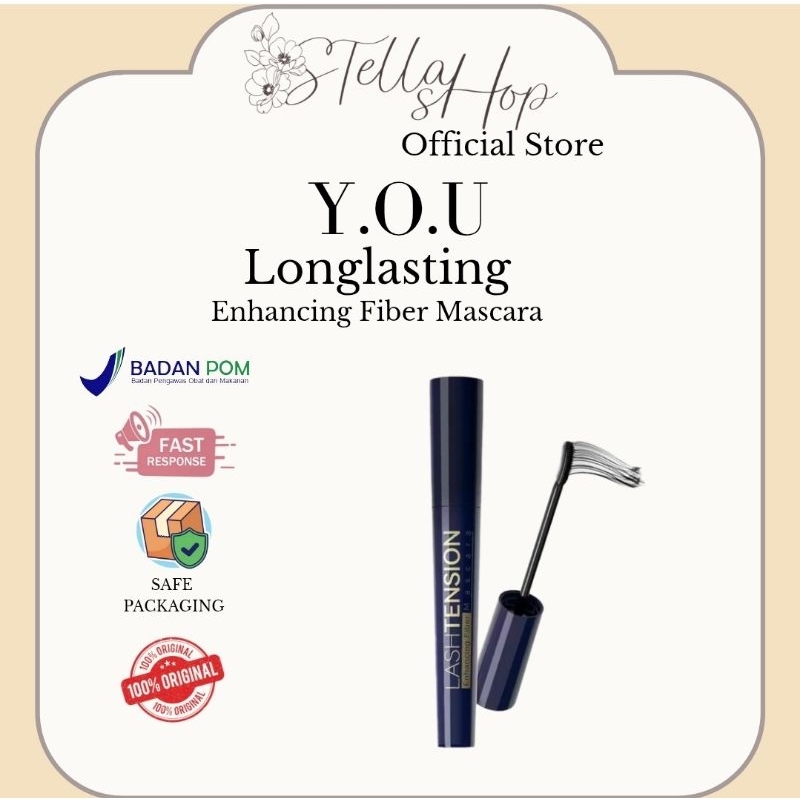 Jual YOU Lashtension Enhancing Fiber Mascara Maskara Waterproof Tahan ...