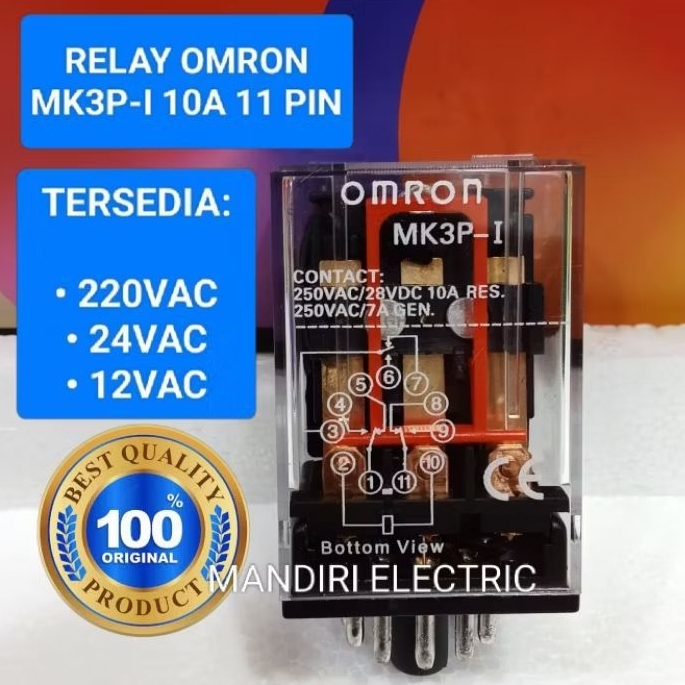 Jual relay Omron mk3p-i/mk3p 12vdc 10A 11pin | Shopee Indonesia