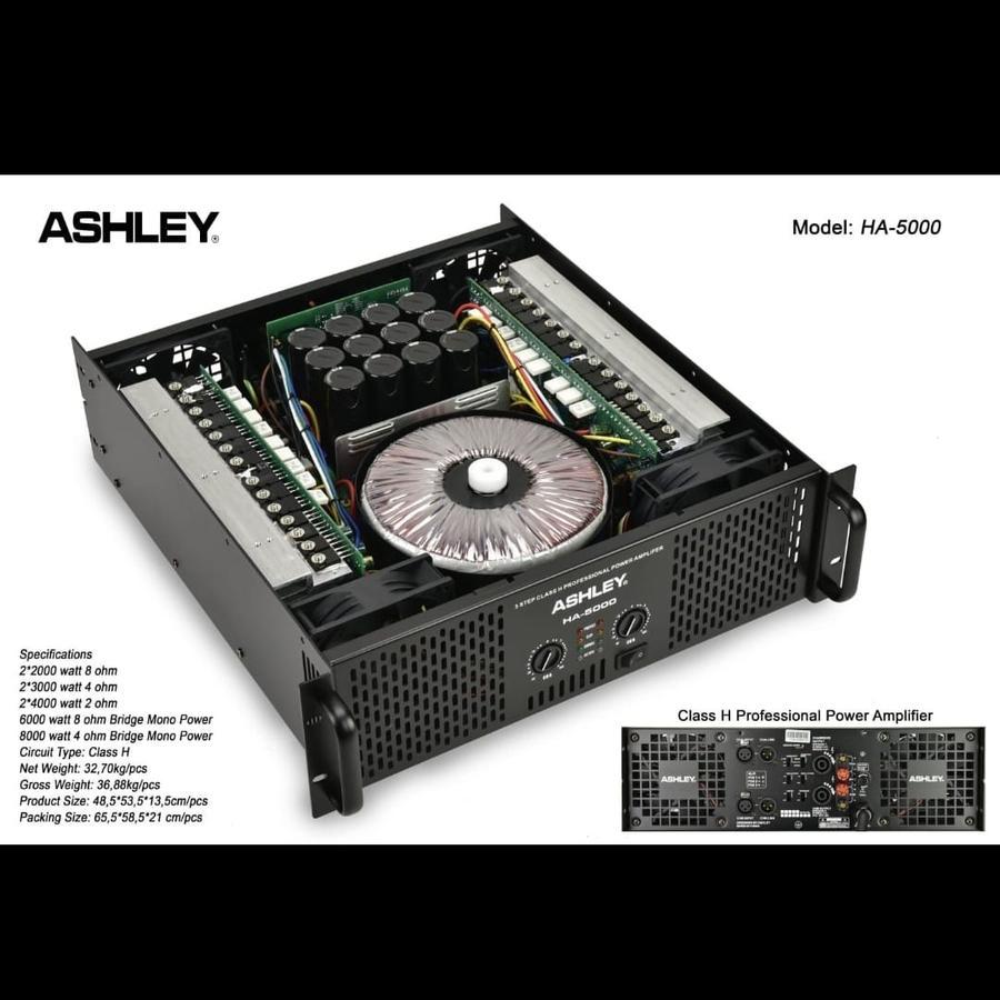 Jual POWER AMPLI ASHLEY HA 5000/ POWER AMPLI ASHLEY HA5000 CLASS H ...