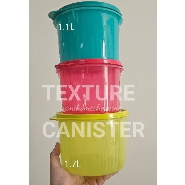Jual Tupperware texture canister toples snack | Shopee Indonesia