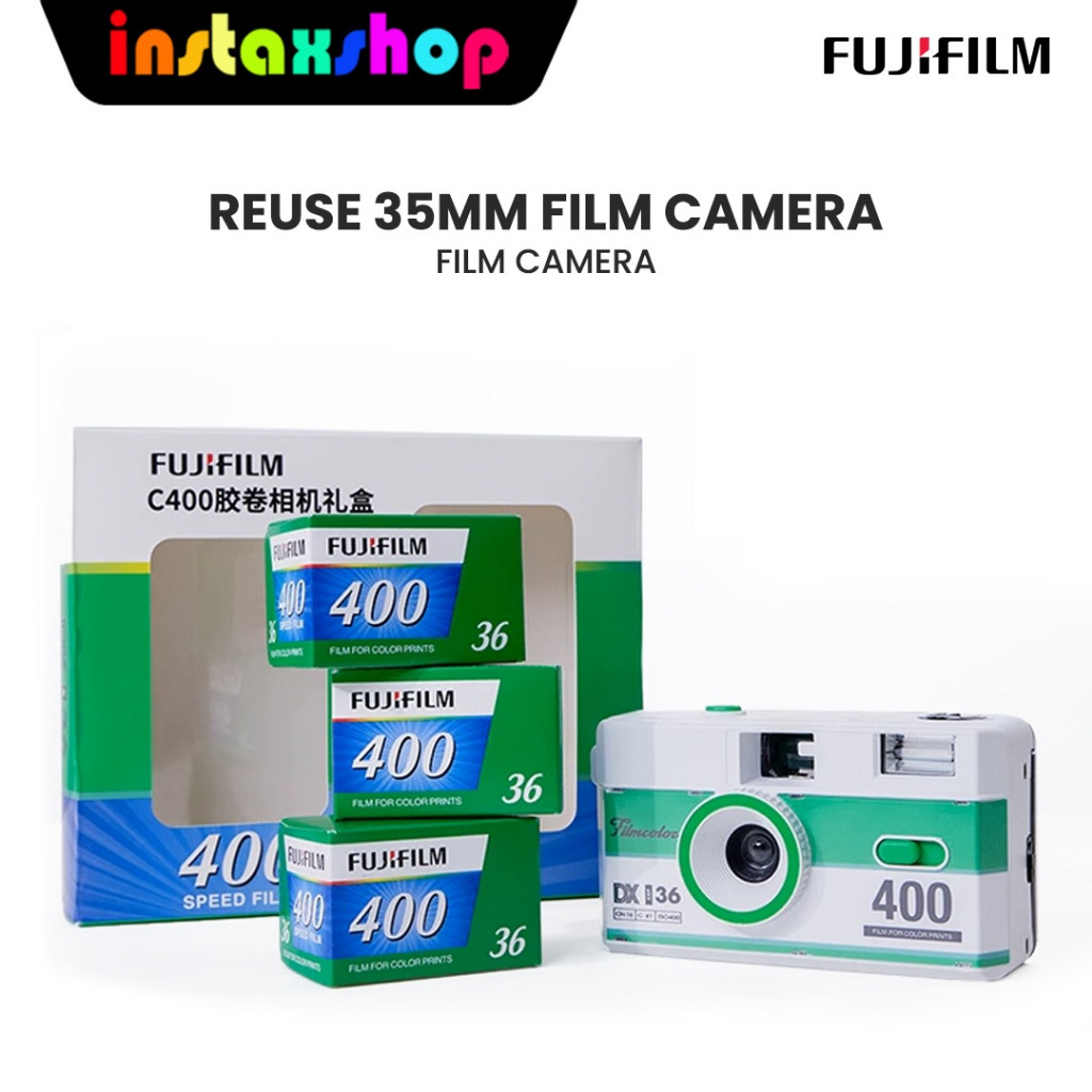 Jual Fujifilm 35mm Film Camera ISO 400 Analog Kamera (with 3 rolls 35mm ...