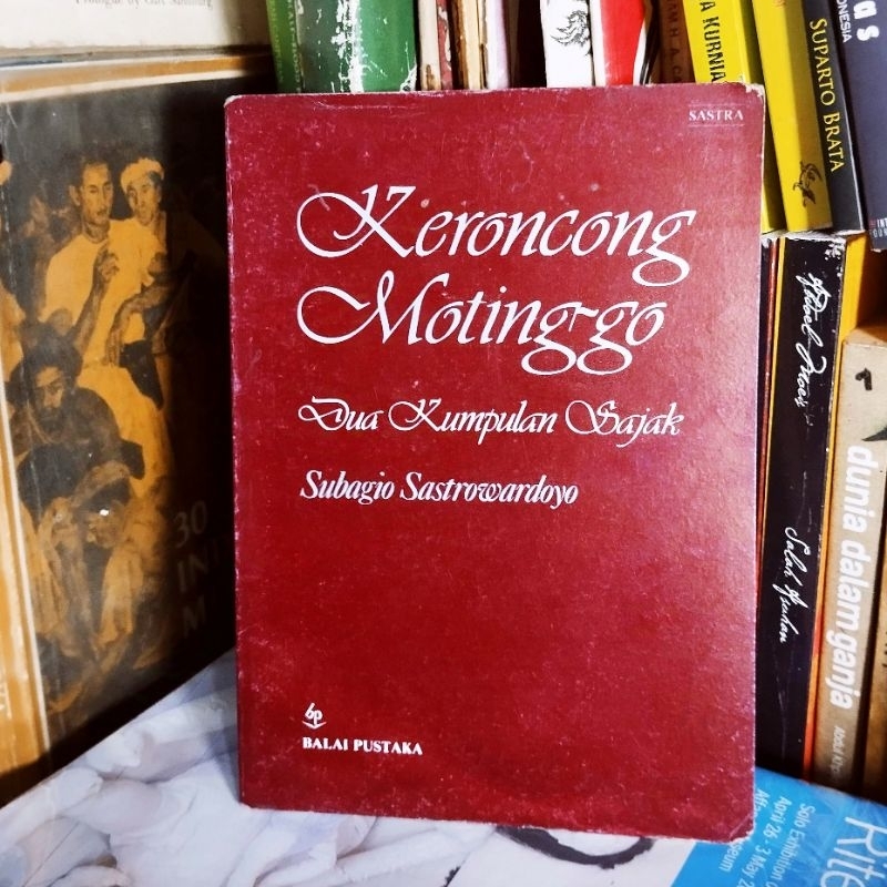 Jual Buku Keroncong Motinggo dua kumpulan sajak karya Subagio ...