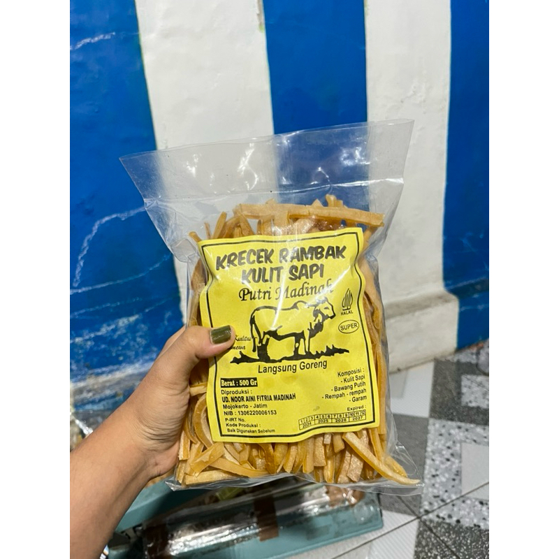 Jual Kecek Rambak Kulit SAPI varian potongan steak Mie kualitas SUPER ...