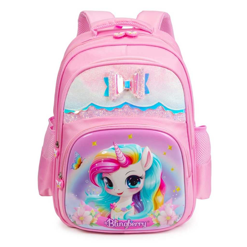 BLINGBERRY Tas Sekolah Unicorn Glitter Waterproof anti air tas ransel anak  SD tas sekolah anak perempuan premium ORIGINAL BLINGBERRY