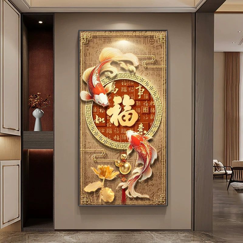 Jual Lukisan Porcelain 5D Diamond Motif Hok Fu Pajangan Dinding ...