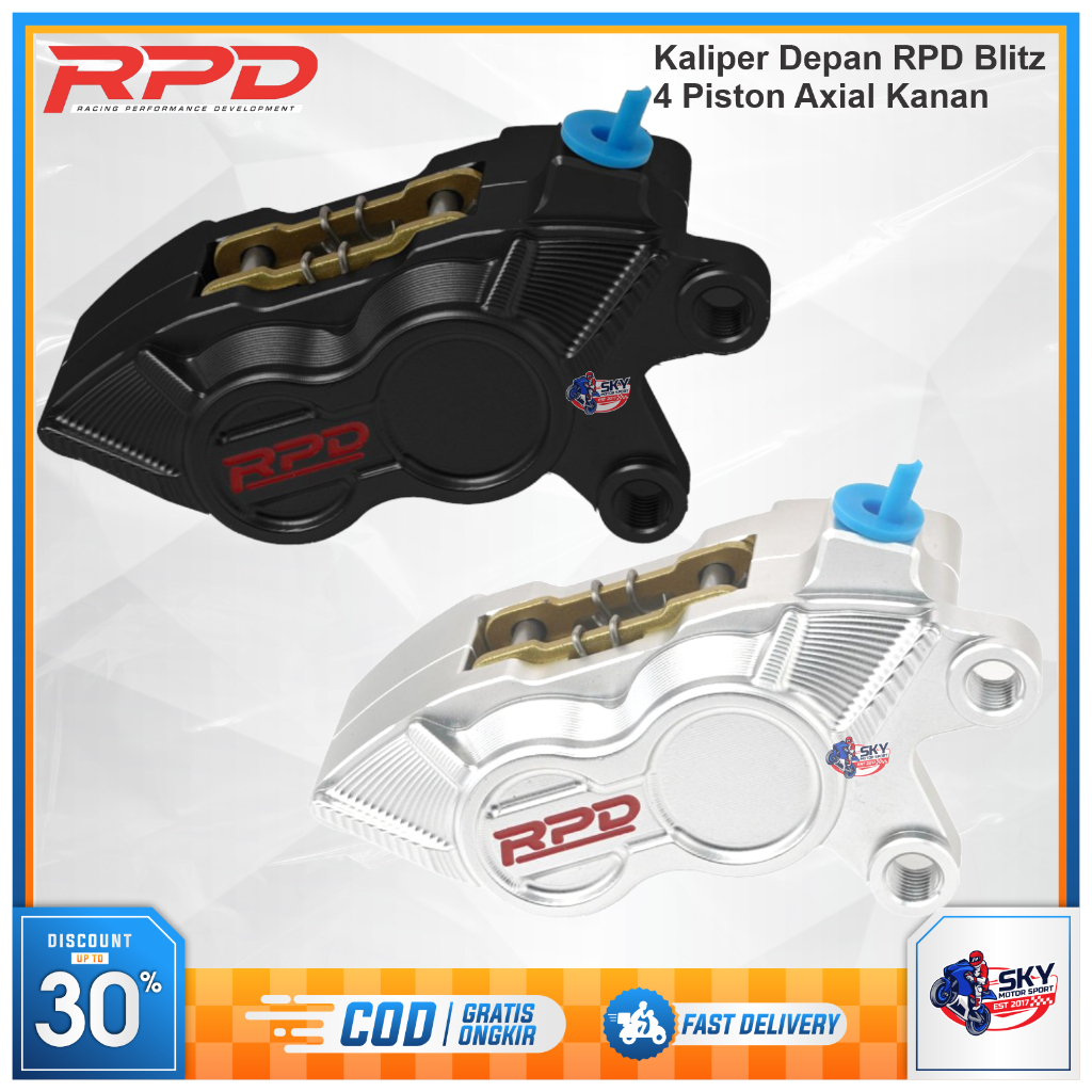 Jual Kaliper Depan RPD 4 Piston Axial Kiri / Kanan Non Bracket Blitz ...