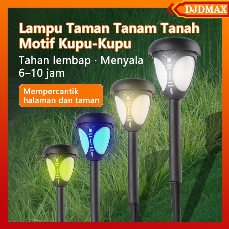 Jual DJDMax Lampu Taman Tenaga Surya Bentuk Kupu-Kupu, Lampu Rumput ...