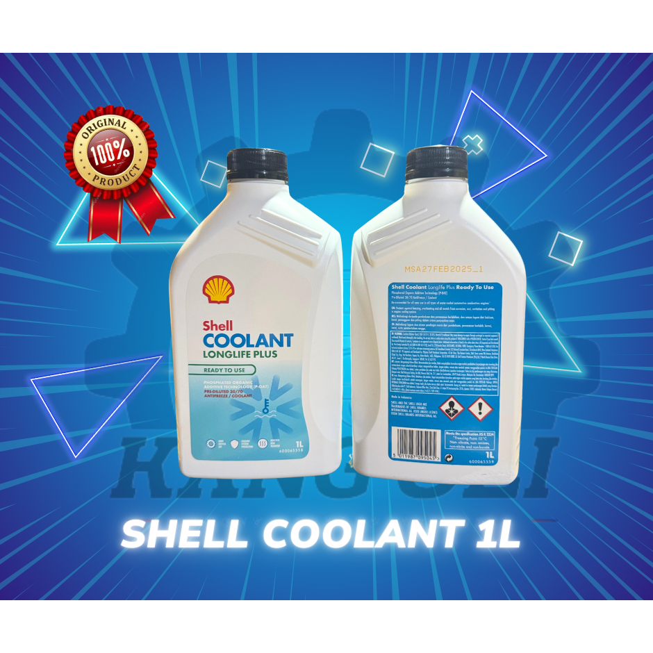 Jual AIR RADIATOR MOBIL SHELL COOLANT 1L | Shopee Indonesia