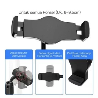 Ringlight 2 Holder 16cm Tripod Mini Stand 28cm Hp Live Stream Make Up Vlog