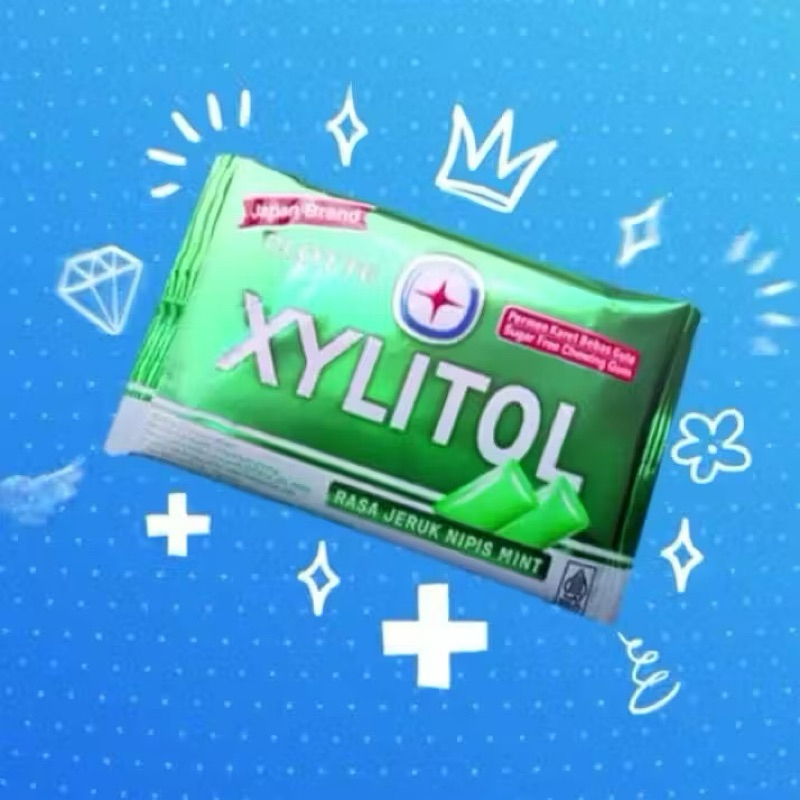 Jual Xylitol Blister Permen Karet Bebas Gula Rasa Jeruk Nipis Mint | 1 ...