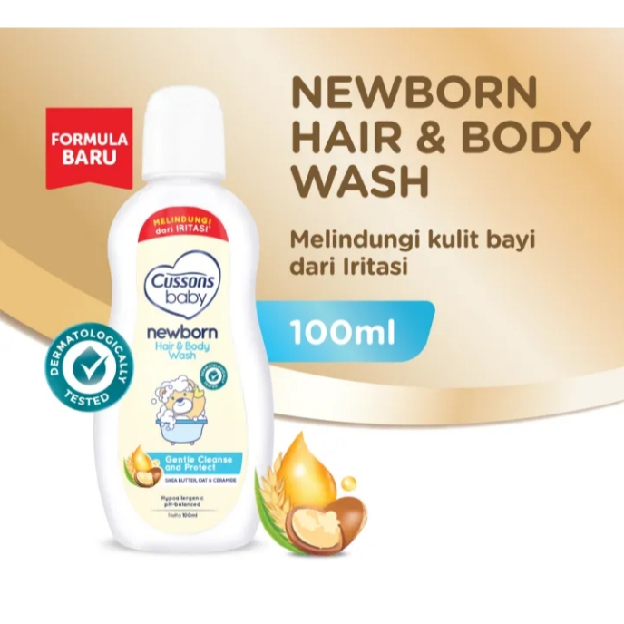 Cussons Baby Hair Body Wash Sabun Mandi Bayi 100ml 200ml
