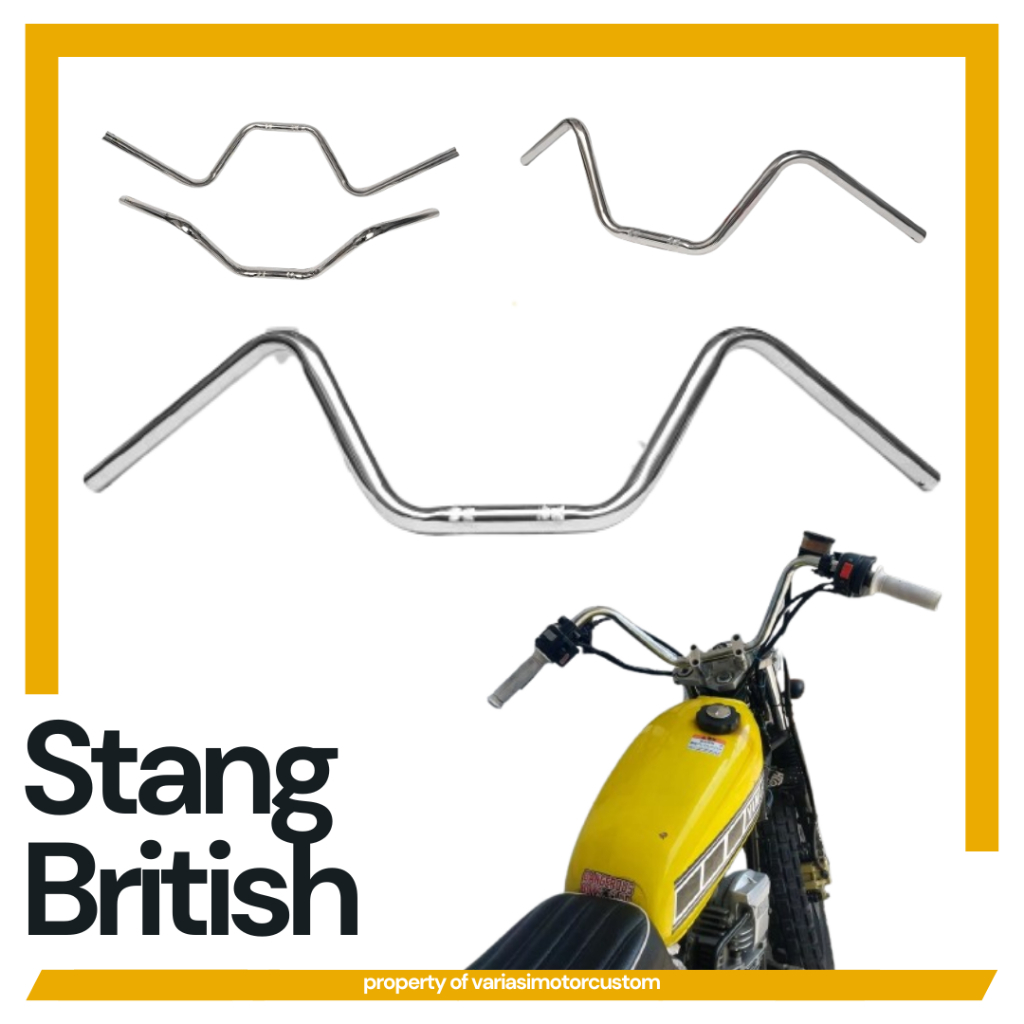 Jual Stang British Bratstyle Universal Chopper Motor Kapinis Tebal ...