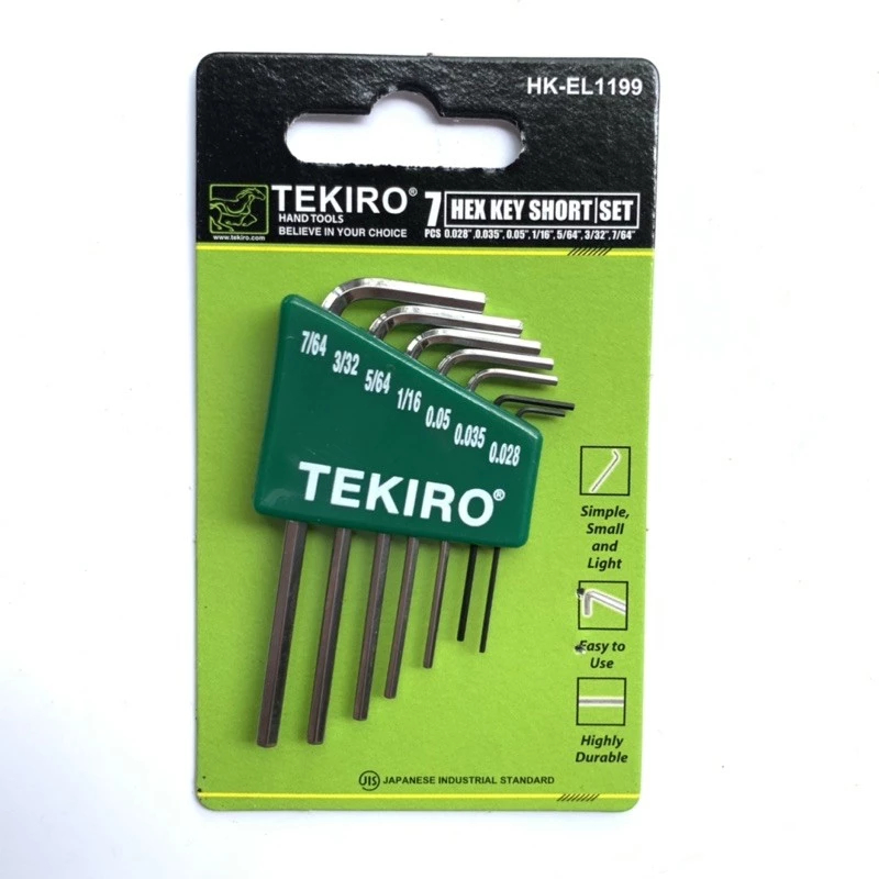 Jual Tekiro Kunci L Inci Set 7 Pcs Mini - Kunci L Set Tekiro Inchi 7 ...