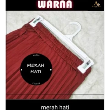 Rok Plisket Wanita Panjang Rok A Line Bahan Lembut Flowing All Size Tidak Menerawang